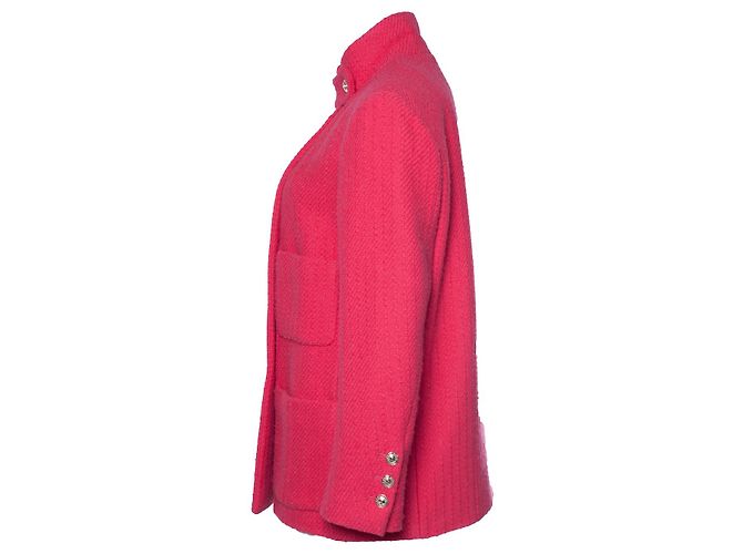 Chanel, Rosa Woll-Tweed-Blazer mit 4 Taschen Pink - Ansicht 3