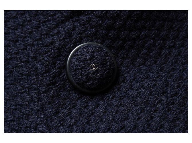 Chanel, navy blue wool mod coat - view 5
