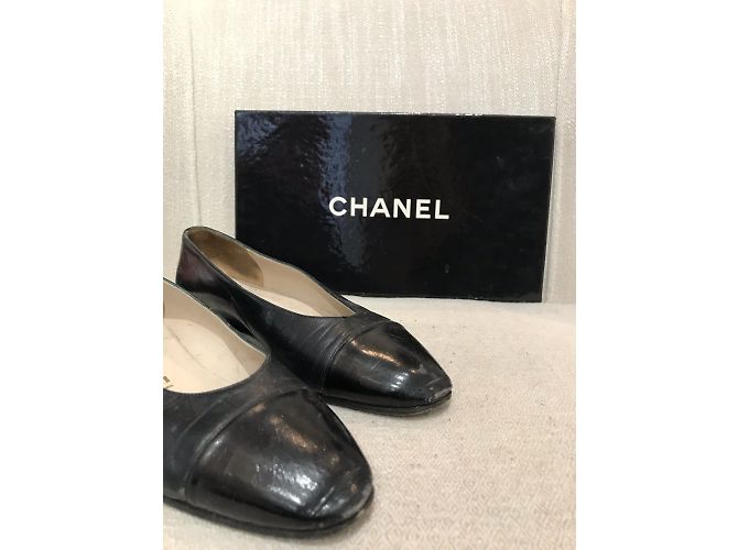 Timeless CHANEL Bailarinas T.UE 37 Cuero Negro - vista 9