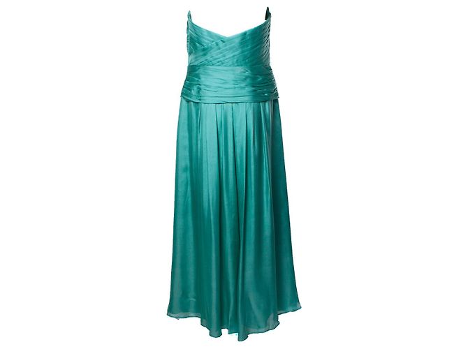 HUGO BOSS BLACK LABEL, trägerloses Korsettkleid Grün - Ansicht 3