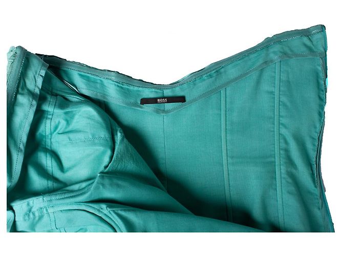 HUGO BOSS BLACK LABEL, trägerloses Korsettkleid Grün - Ansicht 5
