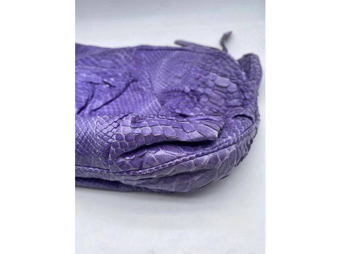 ZAGLIANI Bolsas clutch T.  Couro Roxo - vista 4