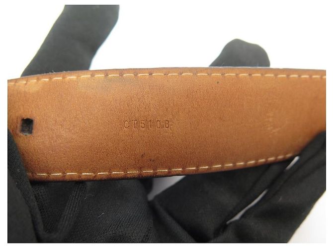 LOUIS VUITTON ELLIPSE GÜRTEL 30Mm M6919 T85 AUS BRAUNEM GÜRTELMONOGRAMM-CANVAS - Ansicht 9