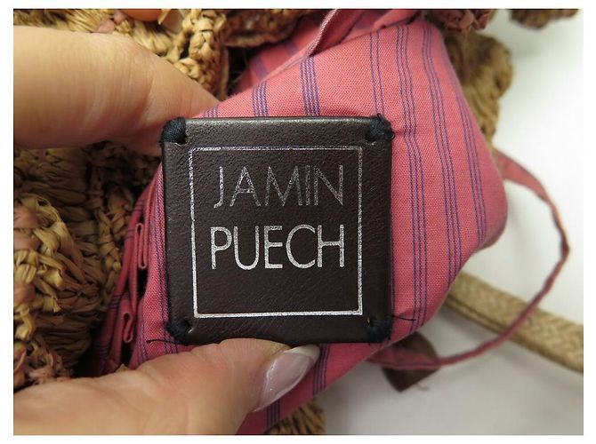 NUOVA BORSA A MANO JAMIN PUECH IN MACRAME RAPHIA BORSA A MANO Beige - vista 5