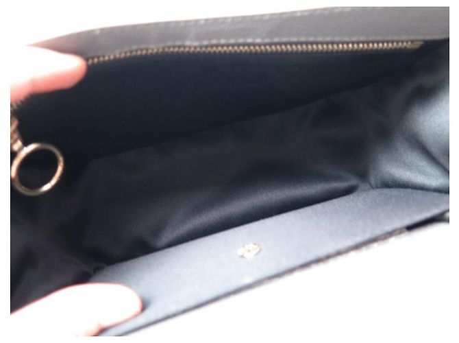 Fauré Le Page BORSA A MANO FAURE LE PAGE PARADE BORSA A MANO MONOGRAM IN PELLE GRIGIA Grigio - vista 8