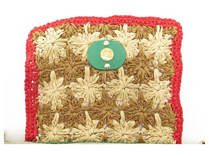 BORSA A MANO GUCCI GG MARMONT IN RAFIA FLOREALE 574433 TRACOLLA PER BORSA A MANO - vista 5