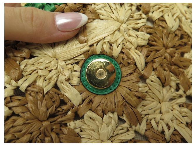 BORSA A MANO GUCCI GG MARMONT IN RAFIA FLOREALE 574433 TRACOLLA PER BORSA A MANO - vista 9