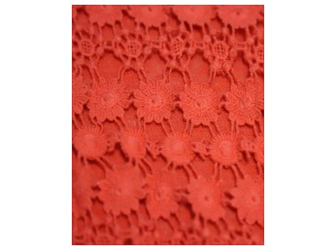 Cárdigan de ganchillo Maje de algodón rojo Roja - vista 6