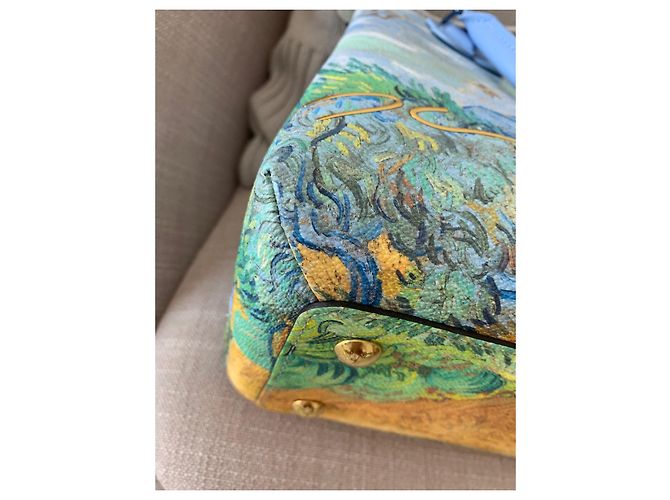 Louis Vuitton x Jeff Koons Montaigne MM Couro Lavanda - vista 10