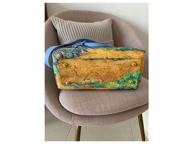 Louis Vuitton x Jeff Koons Montaigne MM Couro Lavanda - vista 5