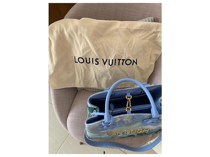 Louis Vuitton x Jeff Koons Montaigne MM Couro Lavanda - vista 8