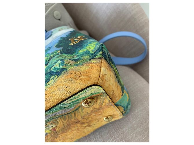 Louis Vuitton x Jeff Koons Montaigne MM Couro Lavanda - vista 9