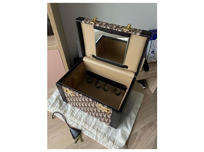 Beauty case Christian Dior Marrone Beige - vista 13