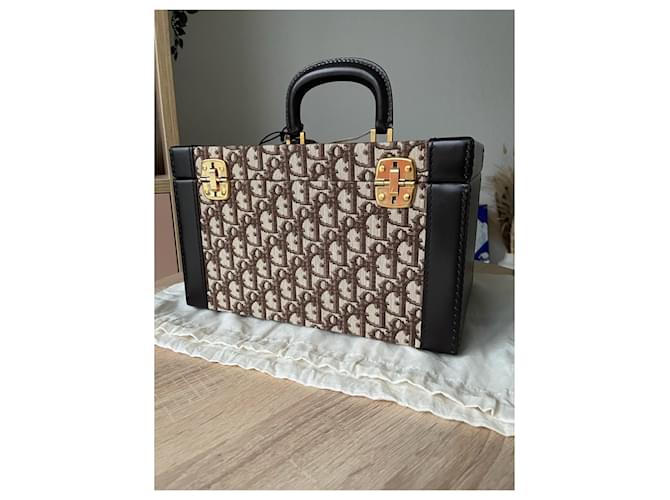 Beauty case Christian Dior Marrone Beige - vista 3