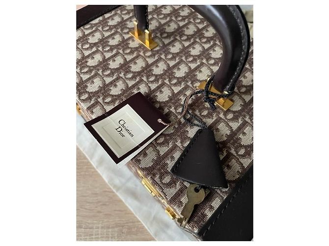 Beauty case Christian Dior Marrone Beige - vista 7