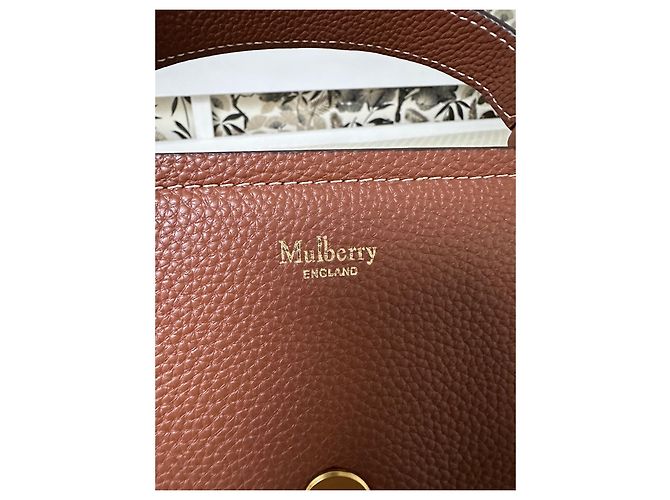 Mulberry Piccola cartella ambrata Cammello - vista 6