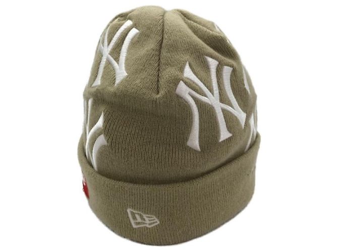 ***SUPREME × Nuova Era (Supremo x Nuova Era)  Berretto con logo box New Era "Tan" Beige - vista 2