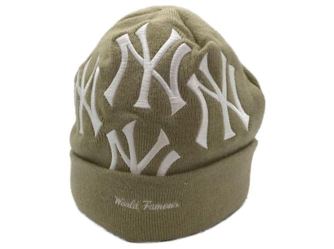 ***SUPREME × Nuova Era (Supremo x Nuova Era)  Berretto con logo box New Era "Tan" Beige - vista 3