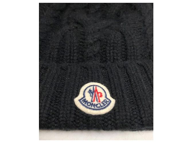 ***MONCLER (MONCLER)  berretto con pompon Nero - vista 3