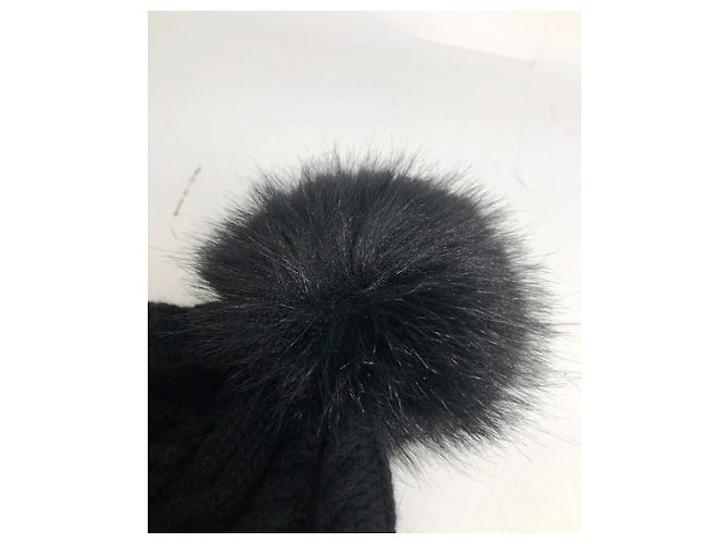 ***MONCLER (MONCLER)  berretto con pompon Nero - vista 4
