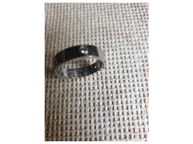 Cartier LOVE Ring aus Platin Silber - Ansicht 4