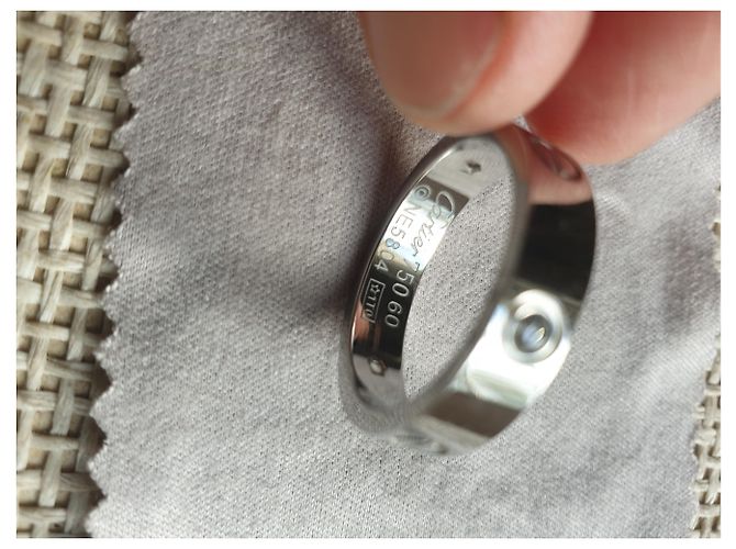 Cartier LOVE Ring aus Platin Silber - Ansicht 7