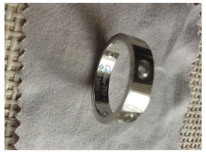 Cartier LOVE Ring aus Platin Silber - Ansicht 8