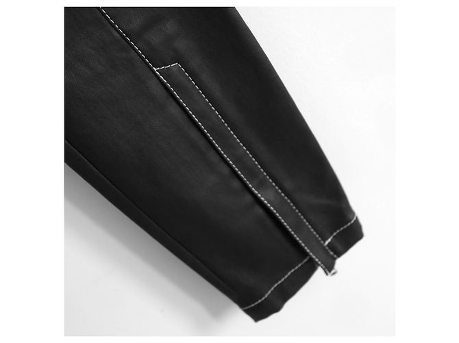 Alexander Wang calça de algodão com revestimento frontal - vista 3