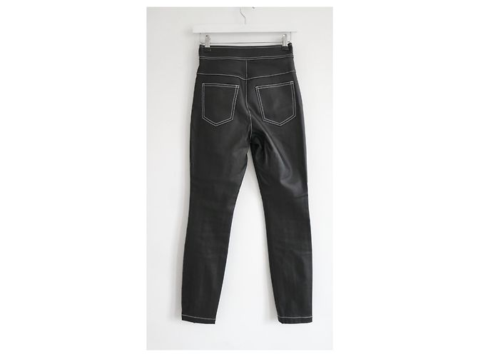 Alexander Wang calça de algodão com revestimento frontal - vista 4