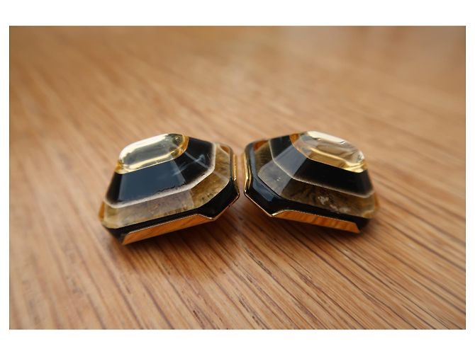 Orecchini vintage Pierre Cardin Gold hardware - vista 4
