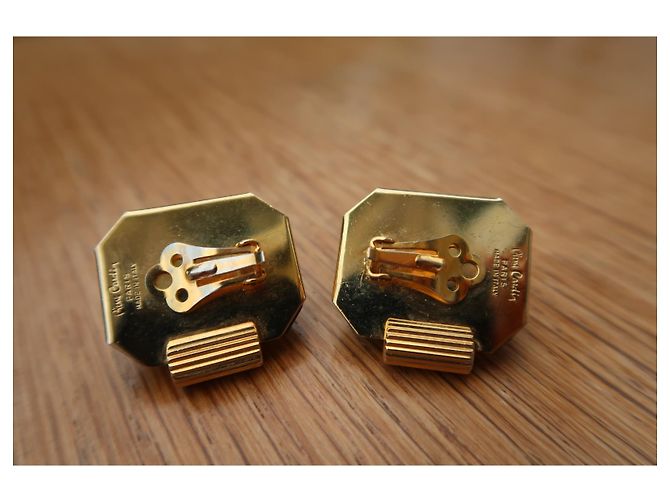 Orecchini vintage Pierre Cardin Gold hardware - vista 5