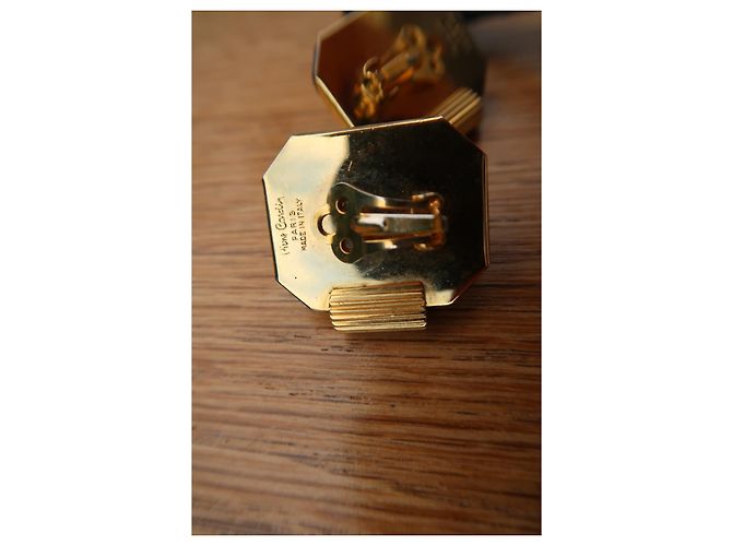 Orecchini vintage Pierre Cardin Gold hardware - vista 6