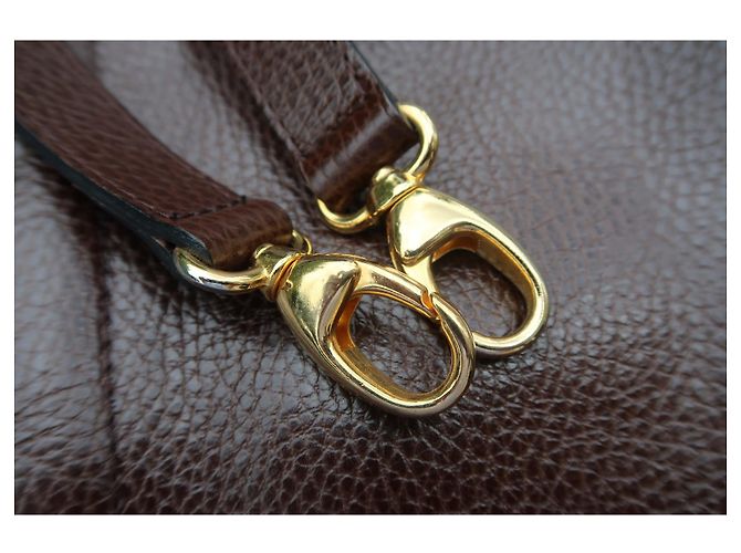 Borsa a mano Emanuel Ungaro in pelle martellata marrone - vista 6
