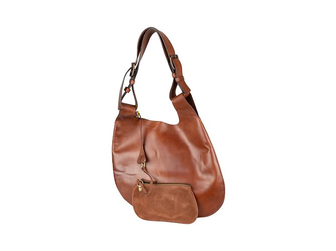 Borsa hobo Fay in pelle marrone - vista 4