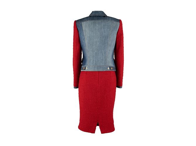 Conjunto Dolce & Gabbana Jeans e Lã Vermelho - vista 2