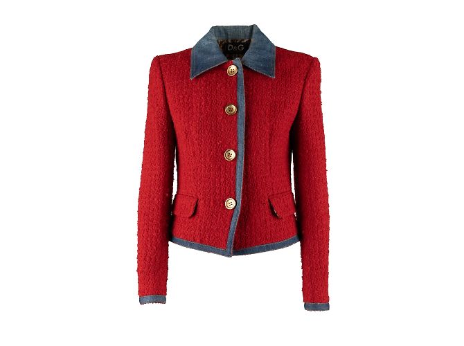 Conjunto Dolce & Gabbana Jeans e Lã Vermelho - vista 3