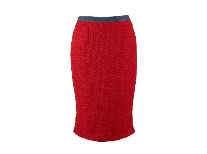 Conjunto Dolce & Gabbana Jeans e Lã Vermelho - vista 5