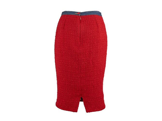 Conjunto Dolce & Gabbana Jeans e Lã Vermelho - vista 6
