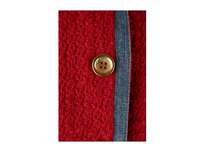 Conjunto Dolce & Gabbana Jeans e Lã Vermelho - vista 8