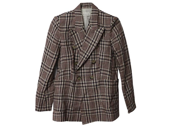 Isabel Marant Etoile gefütterter Brustblazer aus mehrfarbigem Leinen - Ansicht 4