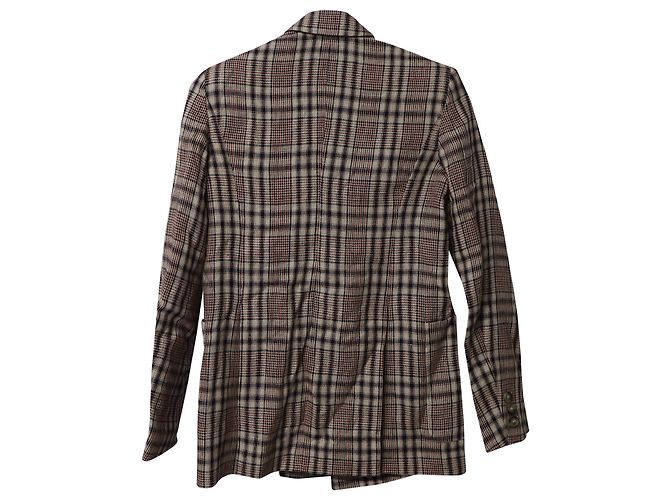 Isabel Marant Etoile gefütterter Brustblazer aus mehrfarbigem Leinen - Ansicht 5