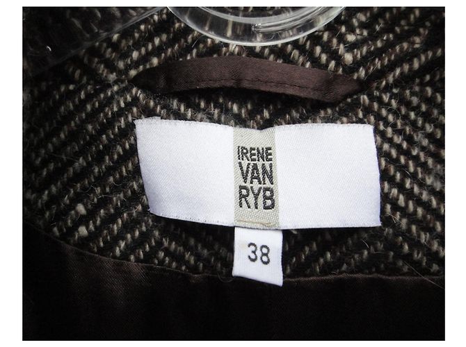 Irene Van Ryb Talla de abrigo Irène Van Ryb 38 Castaño - vista 3