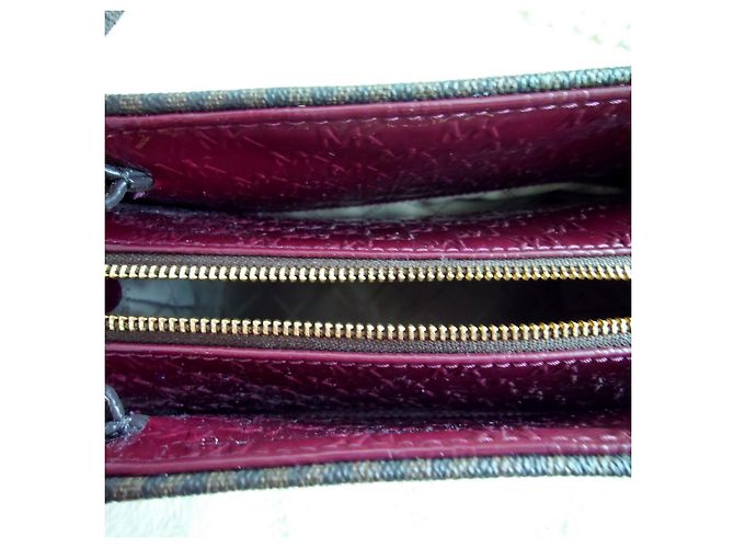 Borsa Michael Kors Cleo Bordeaux in vernice Bordò - vista 10
