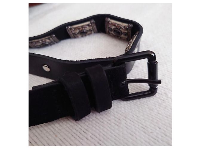 The Kooples Der schwarze Wildledergürtel von Kooples - Ansicht 4