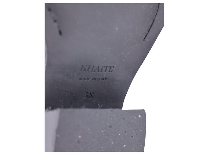 Khaite Charleston Overknee-Stiefel aus schwarzem Kalbsleder - Ansicht 6