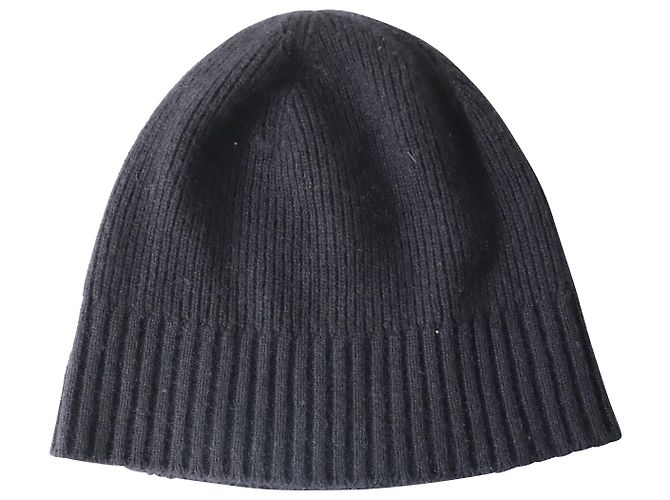 Gorro de malha Burberry em caxemira preta Preto - vista 2