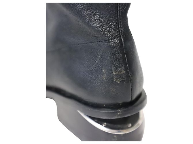 Stivaletti Alexander Wang Kori Cutout In Pelle Nera Nero - vista 11