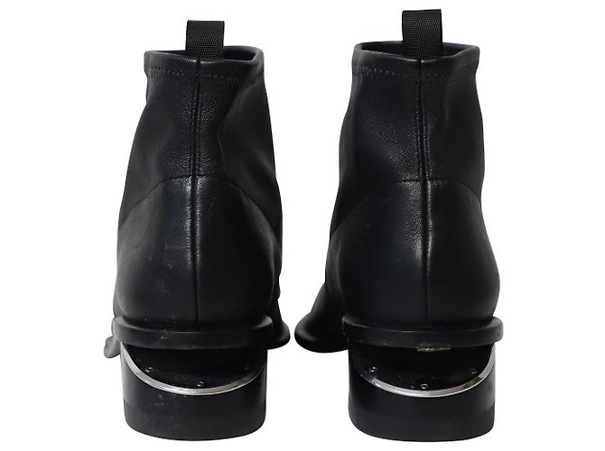 Stivaletti Alexander Wang Kori Cutout In Pelle Nera Nero - vista 4
