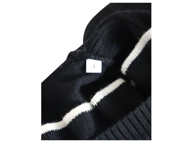 Suéter Sandro Paris Wool Blend com Babados em Acrílico Preto - vista 5