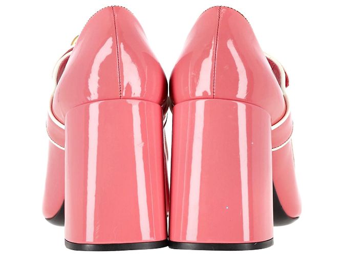 Décolleté Prada Mary Jane in vernice rosa - vista 4